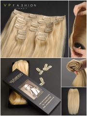 White Blonde (DIY DYE) Indian Remy Clip In D613A