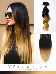 Two Colors Ombre Clip In Hair Extensions M0127A