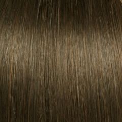 Light Natural Brown Solid Clip In Indian Remy Hair Extensions S07