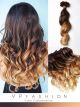 Two Colors Ombre Clip In Hair Extensions M053027H27